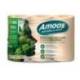 PAPEL HIGIENICO MARCA AMOOS NATURALLY SOFT 2 CAPAS PASTA CRUDA PAQUETE DE 6 ROLLOS 32 M