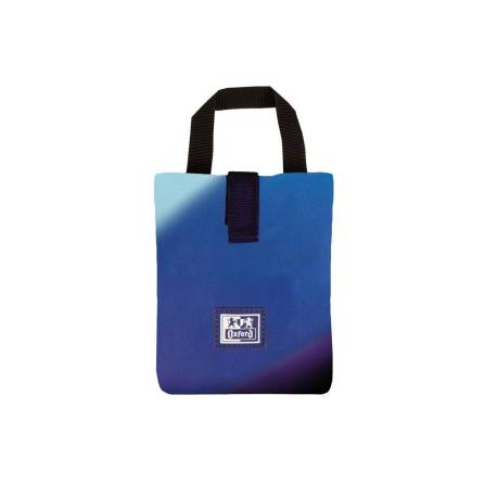 BOLSO SANDWICH MARCA OXFORD BAG SPACE GRADIENT CON ASA Y CIERRE VELCRO COLOR AZUL 110X200 MM