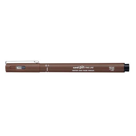 ROTULADOR MARCA UNIBALL PIN CALIBRADO MICROMETRICO 0,5 MM COLOR SEPIA