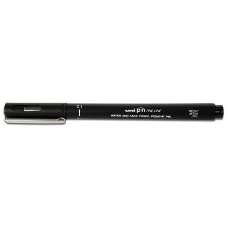 ROTULADOR UNIBALL PIN CALIBRADO MICROMETRICO 0,1 MM COLOR NEGRO
