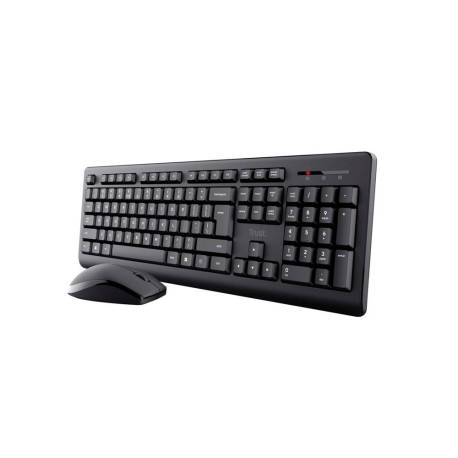 SET TECLADO + RATON MARCA TRUST PRIMO INALAMBRICO USB 2.0 COLOR NEGRO
