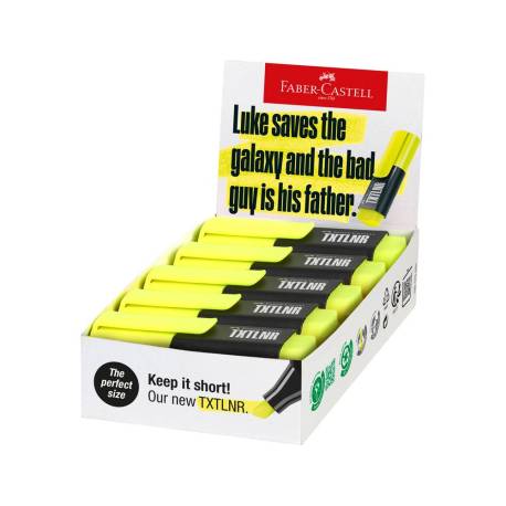 ROTULADOR MARCA FABER CASTELL NEON TXTLNR FLUORESCENTE AMARILLO
