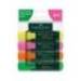 ROTULADOR MARCA FABER CASTELL NEON TXTLNR FLUORESCENTE CAJA DE 3 + 1 UNIDAD GRATIS COLORES SURTIDOS