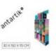CUADERNO Y CARPETA MARCA ANTARTIK EXPOSITOR DE SUELO CARTON CON 169 UNIDADES 30X150X115 CM