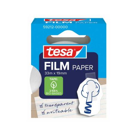 CINTA ADHESIVA MARCA TESA PAPEL TRANSPARENTE 33 MT X 19 MM