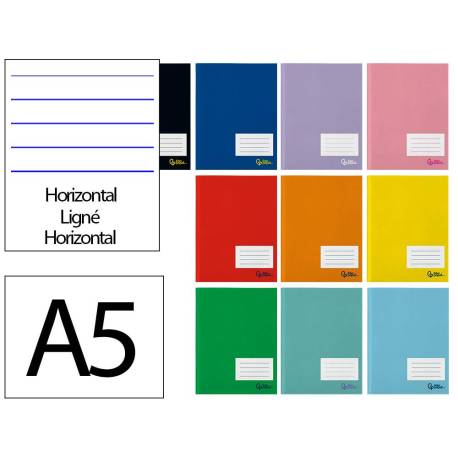 LIBRETA MARCA LIDERPAPEL SMART A5 PLUS 32 HOJAS 75G/M2 HORIZONTAL CON MARGEN