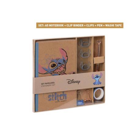 SET DE PAPELERIA MARCA STITCH UKELELE