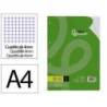 RECAMBIO MARCA LIDERPAPEL DIN A4 80 HOJAS 75G/M2 CUADRO 4 MM CON MARGEN 4 TALADROS