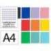 CUADERNO ESPIRAL MARCA LIDERPAPEL A4 MICRO WITTY TAPA DURA 120H 90GR CUADRO 5MM 5 BANDAS 4 TALADROS COLORES SURTIDOS