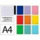 CUADERNO ESPIRAL MARCA LIDERPAPEL A4 MICRO SMART TAPA BLANDA 80H 75GR CUADRO 5MM DOBLE MARGEN 4 TALADROS COLORES