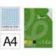 RECAMBIO MARCA LIDERPAPEL DIN A4 100 HOJAS 75 GR MILIMETRADO SIN MARGEN 4 TALADROS
