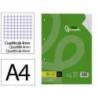 RECAMBIO MARCA LIDERPAPEL DIN A4 100 HOJAS 75 GR CUADRO 4 MM CON MARGEN 4 TALADROS