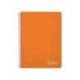 CUADERNO ESPIRAL MARCA LIDERPAPEL DIN A5 WITTY TAPA DURA 80H 90GR CUADRO 4MM CON MARGEN COLOR NARANJA