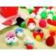POMPONES DE COLORES MARCA LIDERPAPEL 1,5 CM TONALIDADES NEUTRAS BOLSA CON 80 UNIDADES