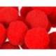 POMPONES DE COLORES MARCA LIDERPAPEL 1,5 CM TONALIDADES ROJAS BOLSA CON 80 UNIDADES