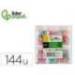 OJO MARCA LIDERPAPEL 18 MM BLANCO CON PUPILA DE COLORES SURTIDOS PACK DE 108 UNIDADES