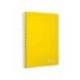 CUADERNO ESPIRAL MARCA LIDERPAPEL DIN A4 WITTY TAPA DURA 80H 90GR PAUTA 3,5MM CON MARGEN COLOR AMARILLO