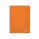 CUADERNO ESPIRAL MARCA LIDERPAPEL DIN A4 WITTY TAPA DURA 80H 90GR PAUTA 2,5MM CON MARGEN COLOR NARANJA