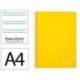 CUADERNO ESPIRAL MARCA LIDERPAPEL DIN A4 WITTY TAPA DURA 80H 90GR PAUTA 2,5MM CON MARGEN COLOR AMARILLO