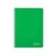 CUADERNO ESPIRAL MARCA LIDERPAPEL DIN A4 WITTY TAPA DURA 80H 90GR RAYADO HORIZONTAL CON MARGEN COLOR VERDE
