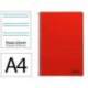 CUADERNO ESPIRAL MARCA LIDERPAPEL DIN A4 SMART TAPA BLANDA 80H 75GR PAUTA 2,5MM CON MARGEN COLOR ROJO