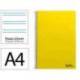 CUADERNO ESPIRAL MARCA LIDERPAPEL DIN A4 SMART TAPA BLANDA 80H 75GR PAUTA 2,5MM CON MARGEN COLOR AMARILLO