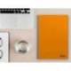 CUADERNO ESPIRAL MARCA LIDERPAPEL DIN A4 SMART TAPA BLANDA 80H 75GR RAYADO HORIZONTAL CON MARGEN COLOR NARANJA