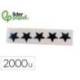 GOMETS LIDERPAPEL AUTOADHESIVO S ESTRELLAS PLATEADAS SURTIDAS BOLSA DE 5 HOJAS CON 200 UNIDADES