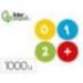 GOMETS MARCA LIDERPAPEL AUTOADHESIVO S REDONDO NUMEROS 20 MM COLORES SURTIDOS ROLLO DE 1000 UNIDADES EN CAJA DE CARTON
