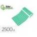 GOMETS MARCA LIDERPAPEL AUTOADHESIVO S CIRCULOS 15 MM VERDE ROLLO DE 2500 UNIDADES EN CAJA DE CARTON