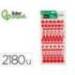 GOMETS MARCA LIDERPAPEL FIGURAS SURTIDAS BOLSA DE 20 HOJAS CIRCULOS TRIANGULOS ESTRELLAS CUADRADOS COLORES SURTIDOS