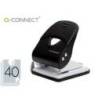 TALADRADOR MARCA Q-CONNECT KF14221 2 TALADROS COLOR NEGRO ABERTURA 3,5 MM CAPACIDAD 40 HOJAS