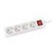 REGLETA MARCA Q-CONNECT 4 TOMAS DE CORRIENTE CON INTERRUPTOR LONGITUD CABLE 1,5 MT COLOR BLANCO