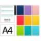 CUADERNO ESPIRAL MARCA LIDERPAPEL DIN A4 WITTY TAPA DURA 80H 90GR RAYADO MONTESSORI 5MM COLORES SURTIDOS
