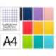 CUADERNO ESPIRAL MARCA LIDERPAPEL DIN A4 WITTY TAPA DURA 80H 90GR CUADRO 5MM CON MARGEN COLORES SURTIDOS