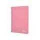 CUADERNO ESPIRAL MARCA LIDERPAPEL DIN A4 WITTY TAPA DURA 80H 90GR CUADRO 4MM CON MARGEN COLOR ROSA