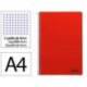 CUADERNO ESPIRAL MARCA LIDERPAPEL DIN A4 SMART TAPA BLANDA 80H 75GR CUADRO 4MM CON MARGEN COLOR ROJO