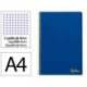 CUADERNO ESPIRAL MARCA LIDERPAPEL DIN A4 SMART TAPA BLANDA 80H 75GR CUADRO 4MM CON MARGEN COLOR AZUL OSCURO