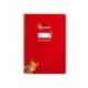 CUADERNO ESPIRAL MARCALIDERPAPEL DIN A4 PAUTAGUIA TAPA DURA 80H 90 GR CUADRO PAUTADO 4MM COLOR ROJO