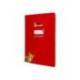 CUADERNO ESPIRAL MARCALIDERPAPEL DIN A4 PAUTAGUIA TAPA DURA 80H 90 GR CUADRO PAUTADO 4MM COLOR ROJO