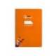 CUADERNO ESPIRAL MARCA LIDERPAPEL DIN A4 PAUTAGUIA TAPA DURA 80H 90 GR CUADRO PAUTADO 4MM COLOR NARANJA