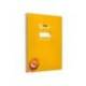 CUADERNO ESPIRAL MARCA LIDERPAPEL DIN A4 PAUTAGUIA TAPA DURA 80H 90 GR CUADRO PAUTADO 4MM COLOR AMARILLO
