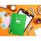 CUADERNO ESPIRAL MARCA LIDERPAPEL DI N A4 PAUTAGUIA TAPA BLANDA 80H 75 GR CUADRO PAUTADO 4MM COLOR VERDE