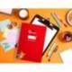 CUADERNO ESPIRAL MARCA LIDERPAPEL DI N A4 PAUTAGUIA TAPA BLANDA 80H 75 GR CUADRO PAUTADO 4MM COLOR ROJO