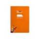 CUADERNO ESPIRAL MARCA LIDERPAPEL DI N A4 PAUTAGUIA TAPA BLANDA 80H 75 GR CUADRO PAUTADO 4MM COLOR NARANJA