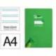 CUADERNO ESPIRAL MARCA LIDERPAPEL DI N A4 PAUTAGUIA TAPA BLANDA 80H 75 GR CUADRO PAUTADO 2,5MM COLOR VERDE