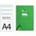 CUADERNO ESPIRAL MARCA LIDERPAPEL DI N A4 PAUTAGUIA TAPA BLANDA 80H 75 GR CUADRO PAUTADO 2,5MM COLOR VERDE