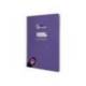 CUADERNO ESPIRAL MARCA LIDERPAPEL DIN A4 PAUTAGUIA TAPA BLANDA 80H 75 GR CUADRO PAUTADO 2,5MM COLOR LILA