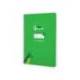 CUADERNO ESPIRAL MARCA LIDERPAPEL DI N A5 PAUTAGUIA TAPA DURA 80H 90 GR CUADRO PAUTADO 5MM COLOR VERDE