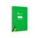 CUADERNO ESPIRAL MARCA LIDERPAPEL DI N A5 PAUTAGUIA TAPA DURA 80H 90 GR CUADRO PAUTADO 5MM COLOR VERDE